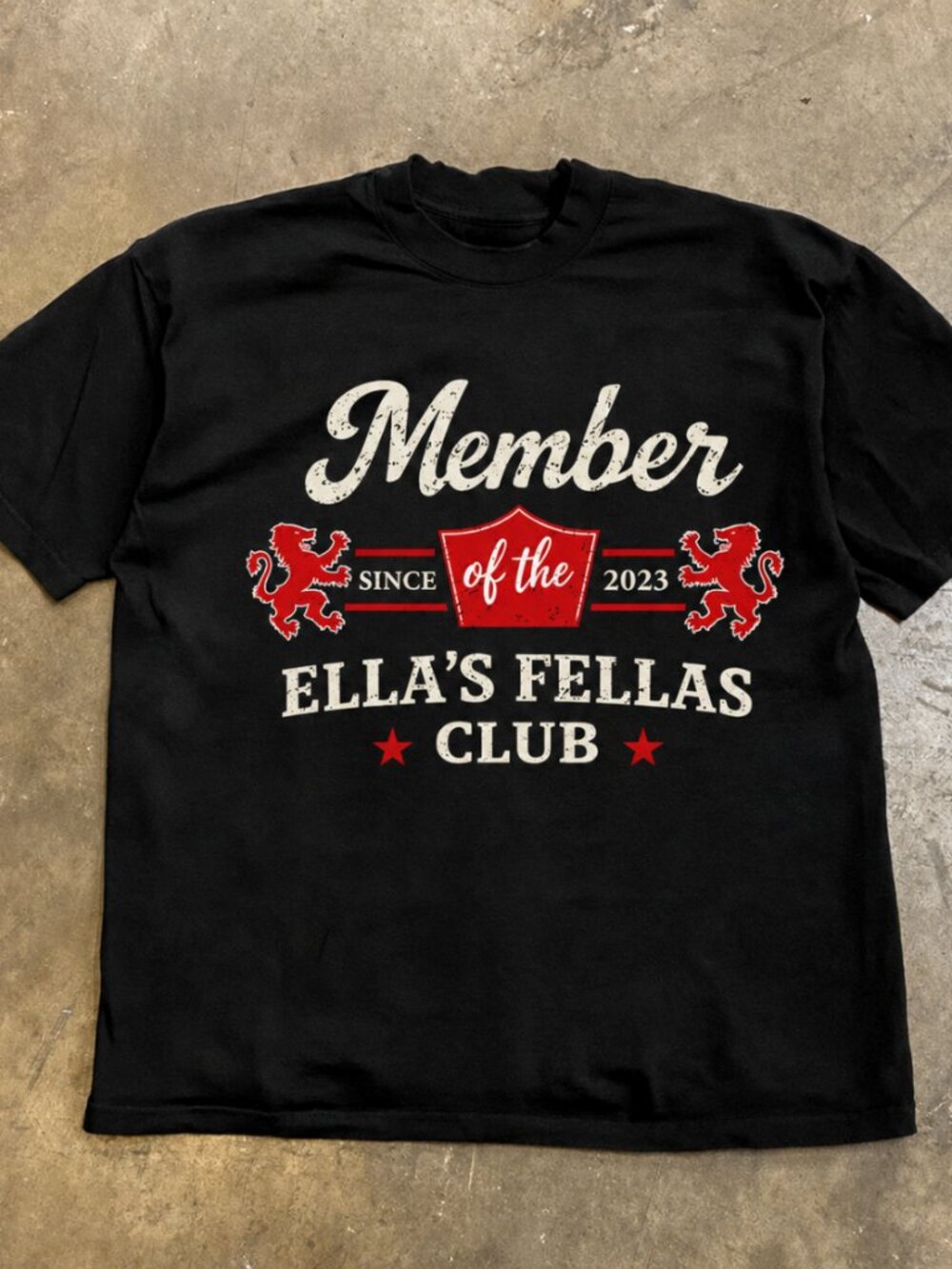 Member Ella's Fellas Club Shirt, Country Western Graphic Tee Reprint